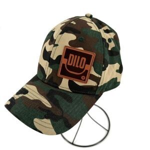 DILO Company Hat Adult Adjustable Camo Leather Patch Snapback Maintenance Equip.